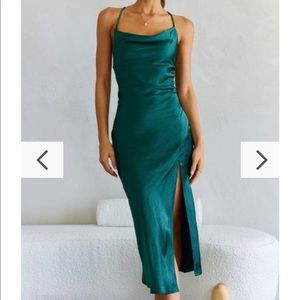 NEW Billy J Scarlette Midi Dress- Emerald